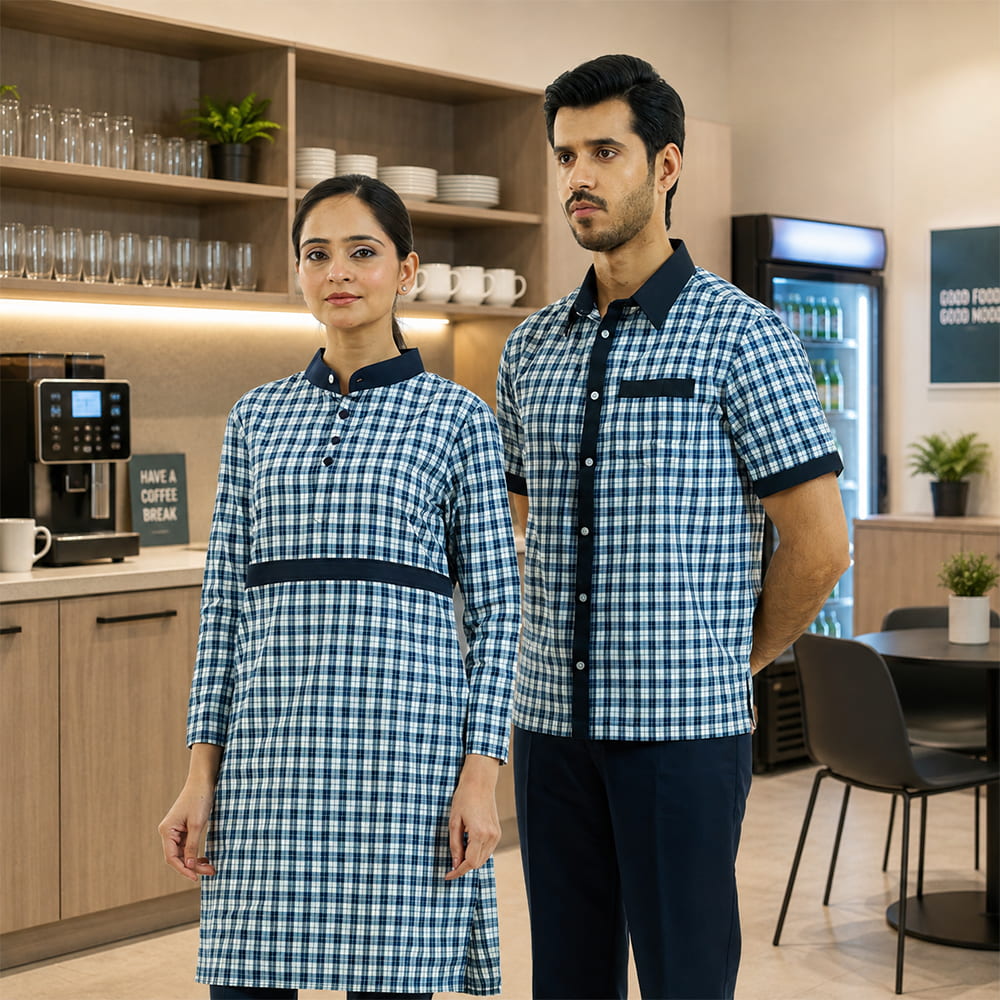 Pantry and housekeeping staff uniforms by Sona Signature