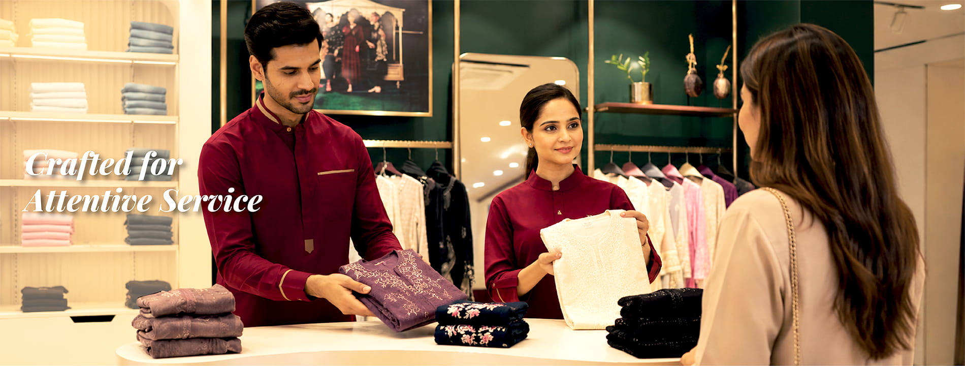 retail and store uniform for sales staff